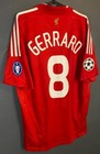 Mens Fc Liverpool 2008 2010 Steven Gerrard 8 Soccer Football Shirt Jersey Size L