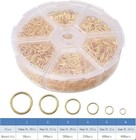 1600pcs Open Jump Rings Gold Jump Rings Set Gold Plated Jump Rings For Jewelry