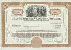 Orange   Rockland Utilities 2 Color Stock Certificate Set New York Con Ed