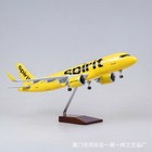 1 80 The Usa Airbus A320neo Passengerplane Yellow Voice Light   Wheels Display