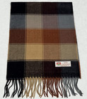 Winter Warm 100  Cashmere Scarf Wrap Plaid Black   Gray  brown camel Soft Wool
