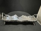 2002 Grape Aluminum Hollowware Cracker Tray Foot Arthur Court Collection Gift