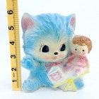Vintage Napcoware Anthropomorphic Kitten Holding Doll Planter Nursery Baby Decor