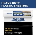 Alorair Crawl Space Vapor Barrier 10 Mil 10 x100  Drop Cloth Coverage 1000 Sq ft