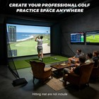 Sturdum Golf Simulator Enclosure Kit W hd Impact Screen  Launch Monitor Ready