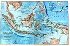     1996-2 February Indonesia  National Geographic Map Poster Home School - A3