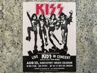 Kiss 1976 Destroyer Tour Concert Poster Flyer Aug 10th Aucoin Vintage Very Rare
