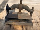 Antique Cast Iron Book Press 19th Working Condition Lovely Patina 16    W X 13    H