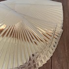 Vintage 1980s Art Deco  Vinyl Revival Gold Fan Placemats  Set Of 5