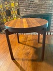 Mid Century Modern Teak Flip Top Side Table Designed By Jens Quistgaard  Denmark