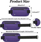Purple Hidden Money Belt For Travel For Men  Waist Wallet Anti Theft  Rfid Passp