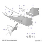 Polaris Splash Guard  Right  Genuine Oem Part 5454969  Qty 1