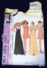 Vtg 1970s Mccall 3507 Mini Maxi Low Neckline Dress Sewing Pattern 12 Ff Uncut