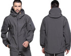 Men Waterproof Tactical Soft Shell Jacket Coat Fleece Lined Zip Up Hoodie Jacket