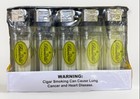 100 Pack Disposable Lighters Yellow Non Refillable Bulk Clear Fuel