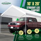 Caravan Canopy Domain 10 X 20 Foot Straight Leg Instant Canopy Tent Set  White