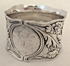 Sterling Silver Gorham Art Nouveau  floral poppies Napkin Ring No Mono 