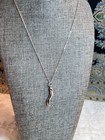 Vintage Italian Horn Silver Plated Beauty 18 l Chain 1  Pendant
