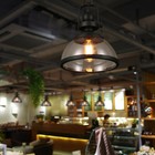Industrial Suspension Lamp Clear Glass Pendant Light Modern Ceiling Lamp Fixture