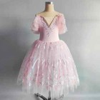 Professional Ballet Tutu Girls Pink Long Dress Party Dress Kids Ballet Costume