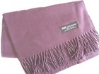 100  Cashmere Winter Scarf Scarve Scotland Warm Solid Dark Purple Shawl Neck New