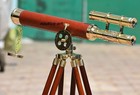Product Description    A Unique Antique Double Barrel Telescope With Adjustable