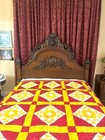 Ornate And Unique Antique Walnut Full Bed