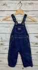 Vintage Oshkosh Vestbak Denim Overalls Toddler 2t Union Farmer Usa Snap Crotch