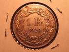 Switzerland 1928  Silver Franc  Free Shipping   163d 
