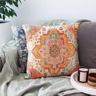 Boho Vintage Throw Pillow Cover Carpet 16  X 16   pack Of 1  Boho Style 1