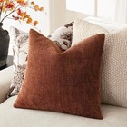 Lism 18x18 Inch Throw Pillow Covers 2-pack Chenille Decorative Pillowcases