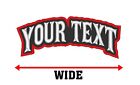 Custom Embroidered Arch Top Rocker Name Tag Motorcycle Biker Mc Sew On Patch 