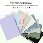  Aesthetic Accordion File Organizer  Pastels All Light Purple 8 Pocket