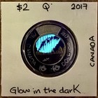 2017 Canada Toonie 2 Dollars Glow In The Dark Dance Of The Spirits Colour Coin Q