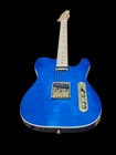 Vintage Tl-style Electric Guitar Right Hand Blue Flame Maple   Upgrade Fittings