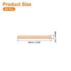 50pcs 1 4  X 2-3 8  Wooden Dowel Pins  Furniture Woodwork Grooved Fluted Pin