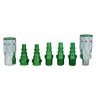 Milton Color Fit S-307akit 7 Pc A-style Coupler   Plug Set  1 4  Npt  Green