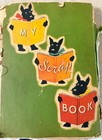 Vintage Scrapbook Full Of Ephemera 1930s And 1940s Cute Scotty Dogs Glue Book
