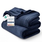 Gentlesoft Fleece Bed Blankets Full Size Navy - Full  84  X 90   02 - Navy