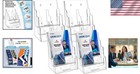 3-tier Clear Acrylic Brochure Holder - Wall-mounted   Countertop Use