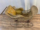 Antique Victorian Wicker Baby Carriage