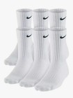 Nike Dri Fit Dry Cushioned Cotton Crew Socks 6 Pairs Medium