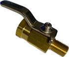 Full Port Brass Mini Ball Valve 1 8 Npt Female X Male 600 Psi Rated W interna   