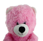 Vintage Plush Pink Bear Soft Stuffed Animal Bow 1994 Petting Zoo Toy 11  Read
