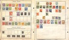 Denmark Stamp Collection On 12 Minkus Pages  1851-1961  2 Sets Pgs   bd 