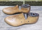 Pair Of Small Antique Vintage Wooden Size 8d Cobbler Shoe Mold Forms