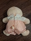 Vintage Fisher Price Puffalump Bear Cub Nylon Plush  8006 Peach Romper 1986