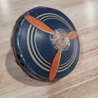  a  Vintage Tin Spinning Toy Top Planes Design