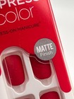 Impress Color Press-on Nails Gel Manicure  Short   Shiny Red  rising Sun  87020