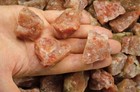 3 Lbs Sunstone Rough Stones - Natural Crystal Mineral Rock Specimens Tumbling